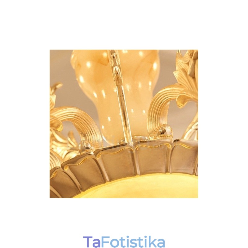 15 Light Traditional Classic Ενσωματωμένος Μεταλλικός Πολυέλαιος