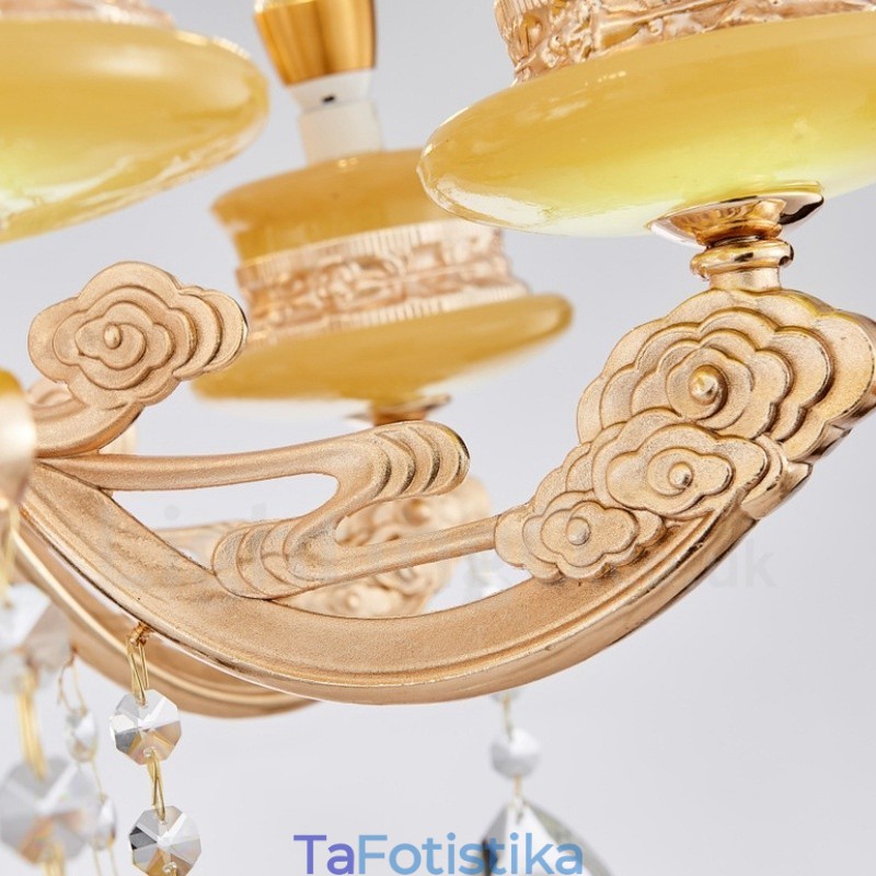 8 Light Traditional Classic Ενσωματωμένος Μεταλλικός Πολυέλαιος