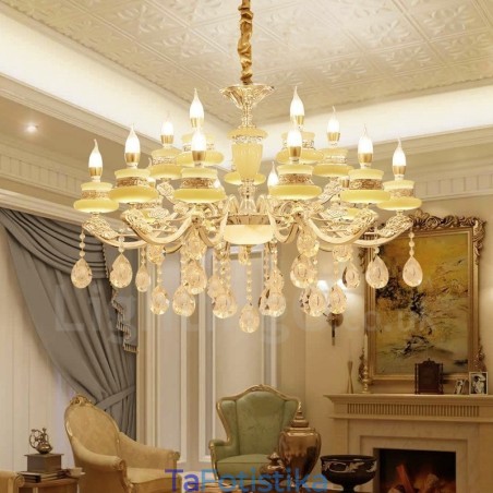 15 Light Traditional Classic Ενσωματωμένος Μεταλλικός Πολυέλαιος 15 Light Traditional Classic Ενσωματωμένος Μεταλλικός Πολυέλαιος
