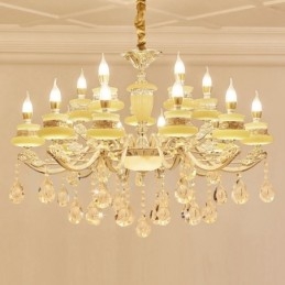 15 Light Traditional Classic Ενσωματωμένος Μεταλλικός Πολυέλαιος