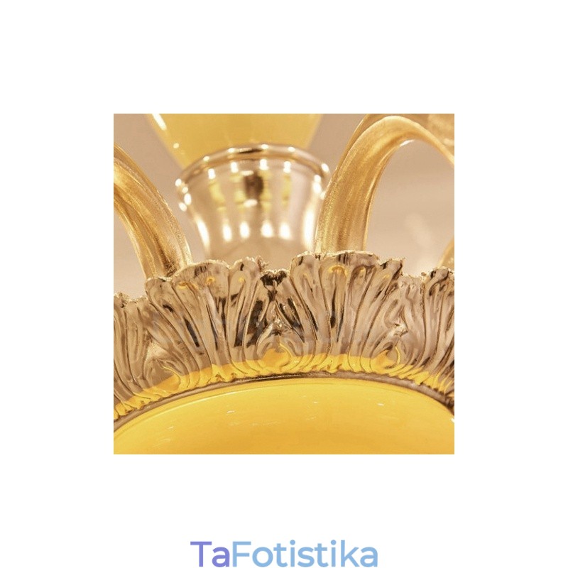 15 Light Traditional Classic Ενσωματωμένος Μεταλλικός Πολυέλαιος