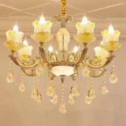8 Light Traditional Classic Ενσωματωμένος Μεταλλικός Πολυέλαιος