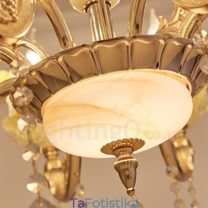 8 Light Traditional Classic Ενσωματωμένος Μεταλλικός Πολυέλαιος