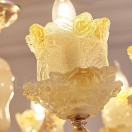 15 Light Traditional Classic Ενσωματωμένος Μεταλλικός Πολυέλαιος