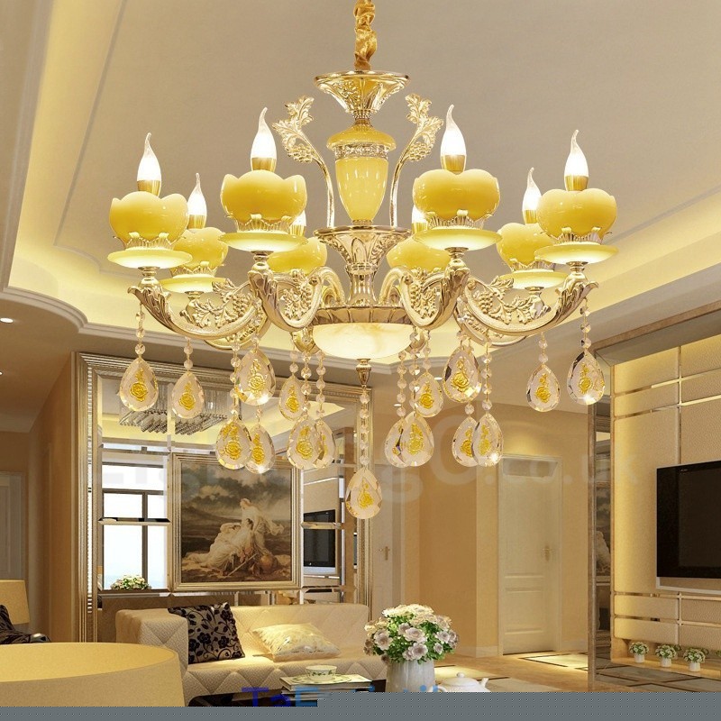 8 Light Traditional Classic Ενσωματωμένος Μεταλλικός Πολυέλαιος