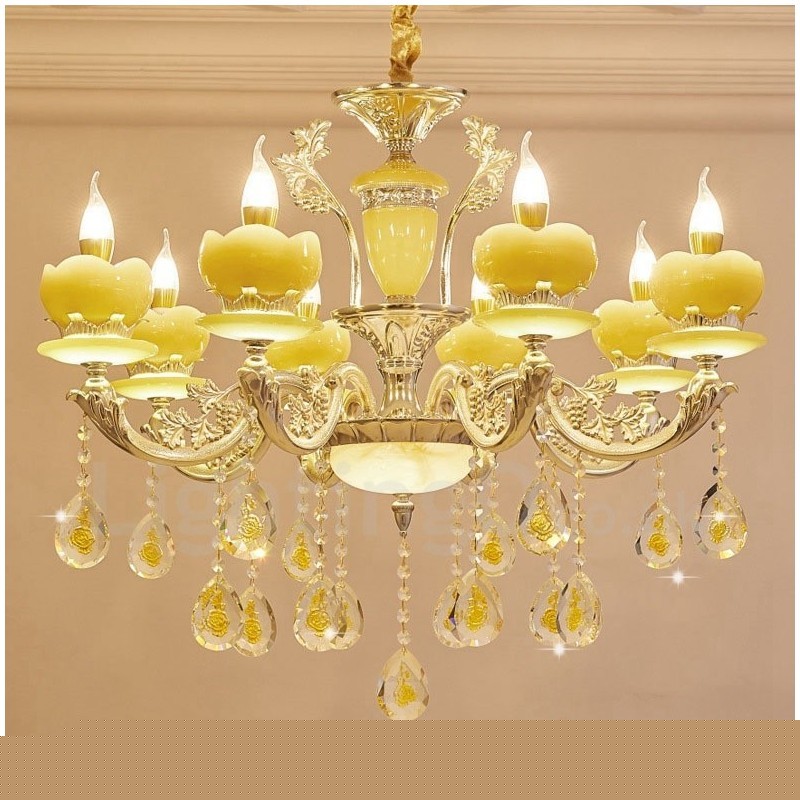 8 Light Traditional Classic Ενσωματωμένος Μεταλλικός Πολυέλαιος