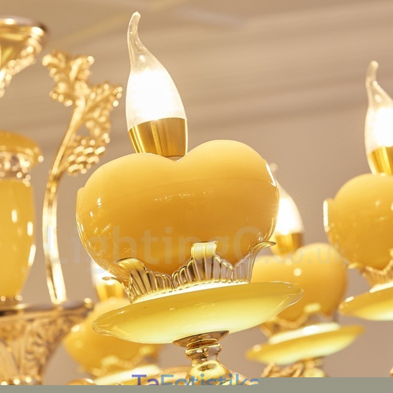 8 Light Traditional Classic Ενσωματωμένος Μεταλλικός Πολυέλαιος