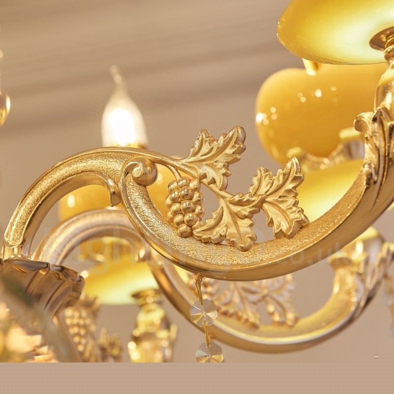 8 Light Traditional Classic Ενσωματωμένος Μεταλλικός Πολυέλαιος