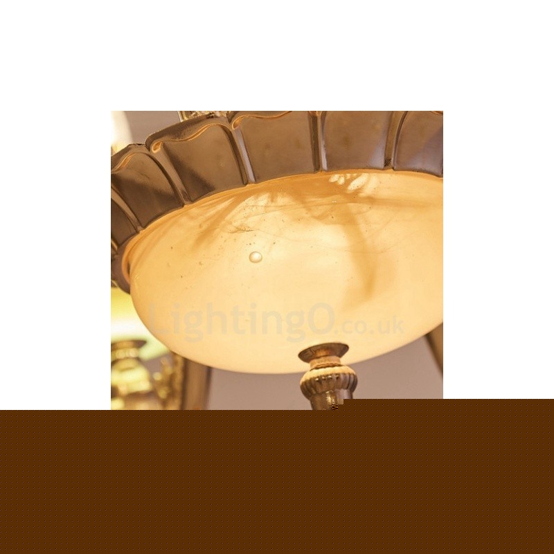 8 Light Traditional Classic Ενσωματωμένος Μεταλλικός Πολυέλαιος