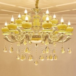 15 Light Traditional Classic Ενσωματωμένος Μεταλλικός Πολυέλαιος