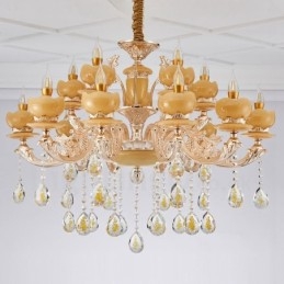 15 Light Traditional Classic Ενσωματωμένος Μεταλλικός Πολυέλαιος