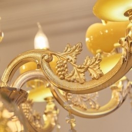 15 Light Traditional Classic Ενσωματωμένος Μεταλλικός Πολυέλαιος