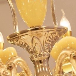 15 Light Traditional Classic Ενσωματωμένος Μεταλλικός Πολυέλαιος