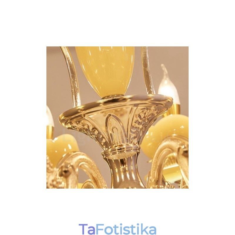 15 Light Traditional Classic Ενσωματωμένος Μεταλλικός Πολυέλαιος