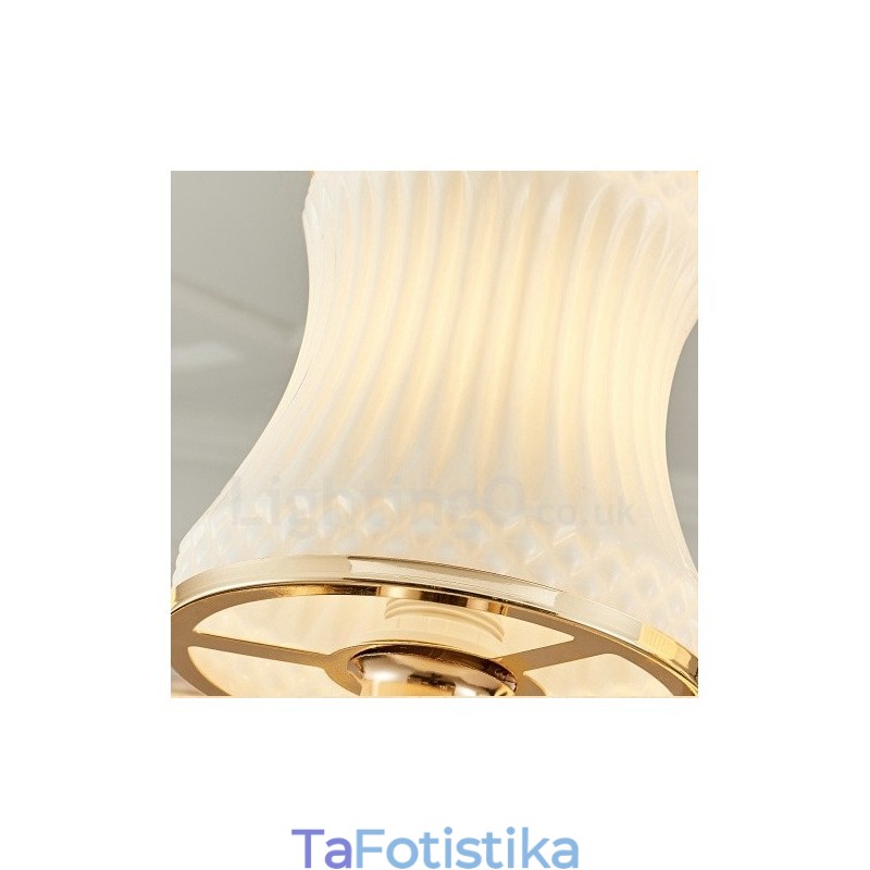 Πολυέλαιος 6 Light Traditional Classic Integrated Metal Luxury Canndele