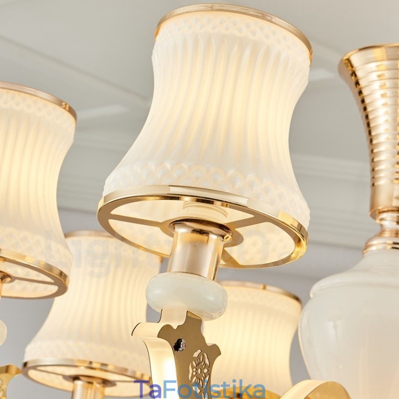 8 Light Traditional Classic Ενσωματωμένος Μεταλλικός Πολυέλαιος