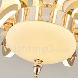 8 Light Traditional Classic Ενσωματωμένος Μεταλλικός Πολυέλαιος