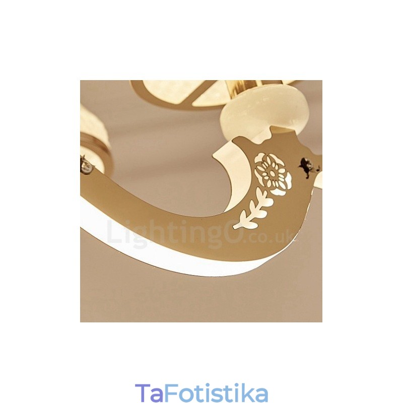 8 Light Traditional Classic Ενσωματωμένος Μεταλλικός Πολυέλαιος