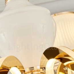 8 Light Traditional Classic Ενσωματωμένος Μεταλλικός Πολυέλαιος