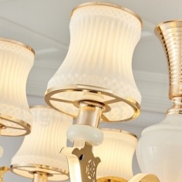 15 Light Traditional Classic Ενσωματωμένος Μεταλλικός Πολυέλαιος