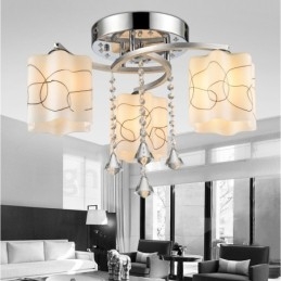 3 Light Modern Contemporary Ενσωματωμένος Πολυέλαιος