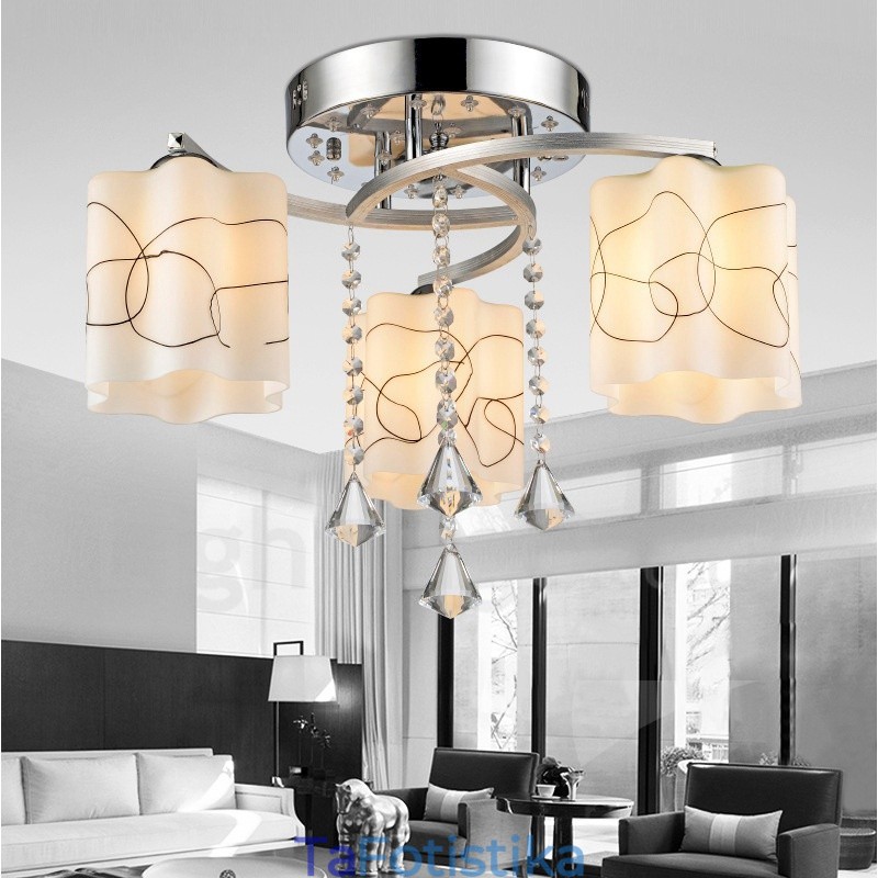 3 Light Modern Contemporary Ενσωματωμένος Πολυέλαιος