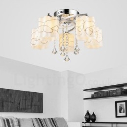 5 Light Modern Contemporary Ενσωματωμένος Πολυέλαιος