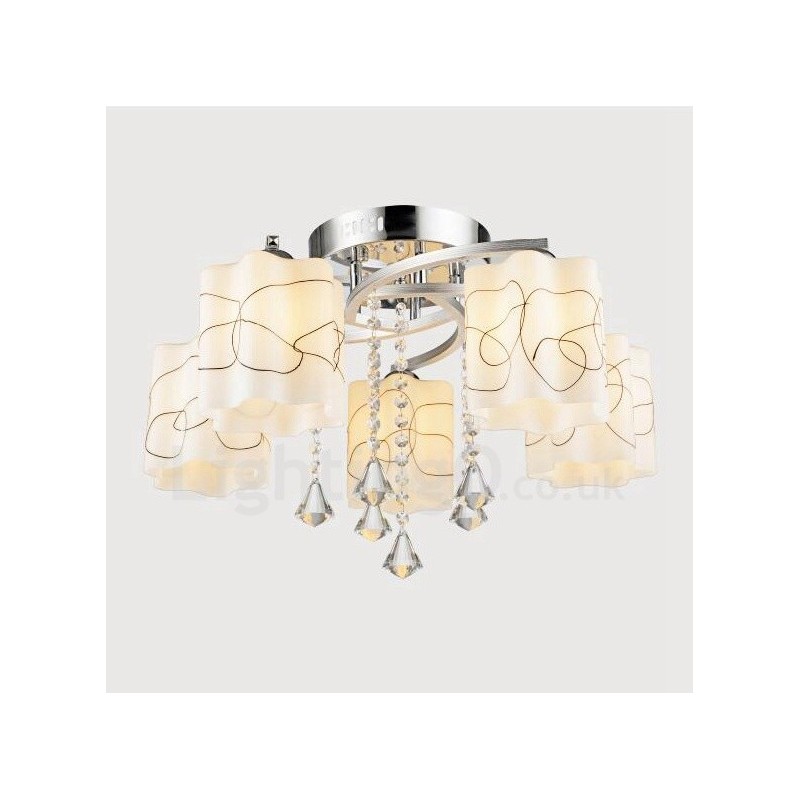 5 Light Modern Contemporary Ενσωματωμένος Πολυέλαιος