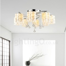 8 Light Modern Contemporary Ενσωματωμένος Πολυέλαιος