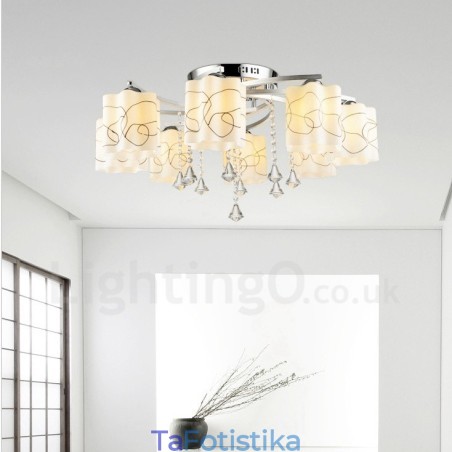 8 Light Modern Contemporary Ενσωματωμένος Πολυέλαιος 8 Light Modern Contemporary Ενσωματωμένος Πολυέλαιος