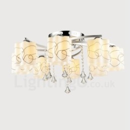 8 Light Modern Contemporary Ενσωματωμένος Πολυέλαιος