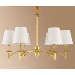 Ενσωματωμένος μεταλλικός πολυέλαιος 6 Light Rustic Lodge