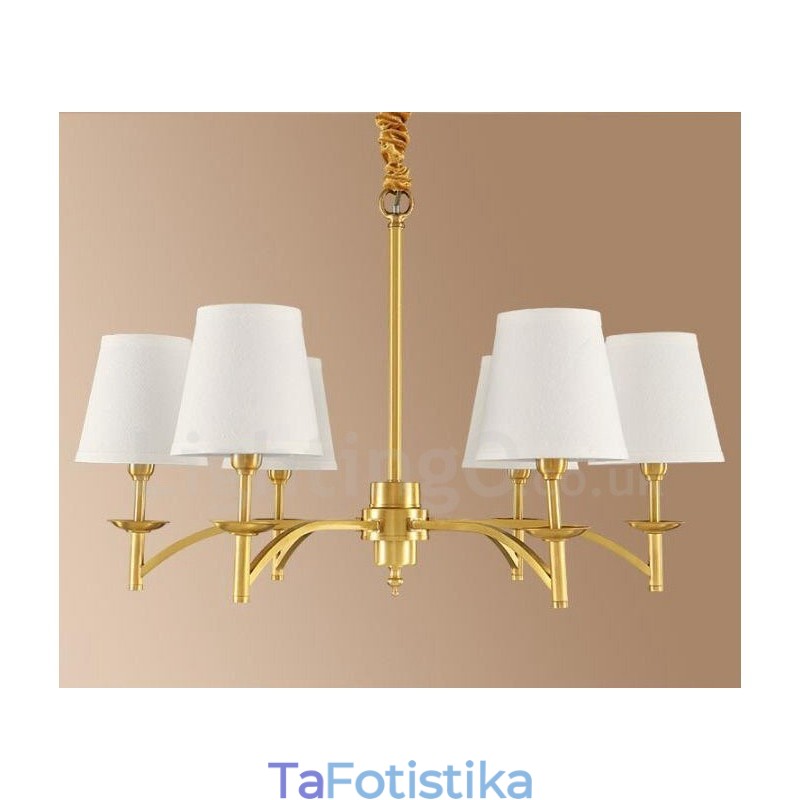 Ενσωματωμένος μεταλλικός πολυέλαιος 6 Light Rustic Lodge