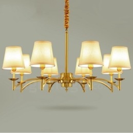 Ενσωματωμένος μεταλλικός πολυέλαιος 8 Light Rustic Lodge