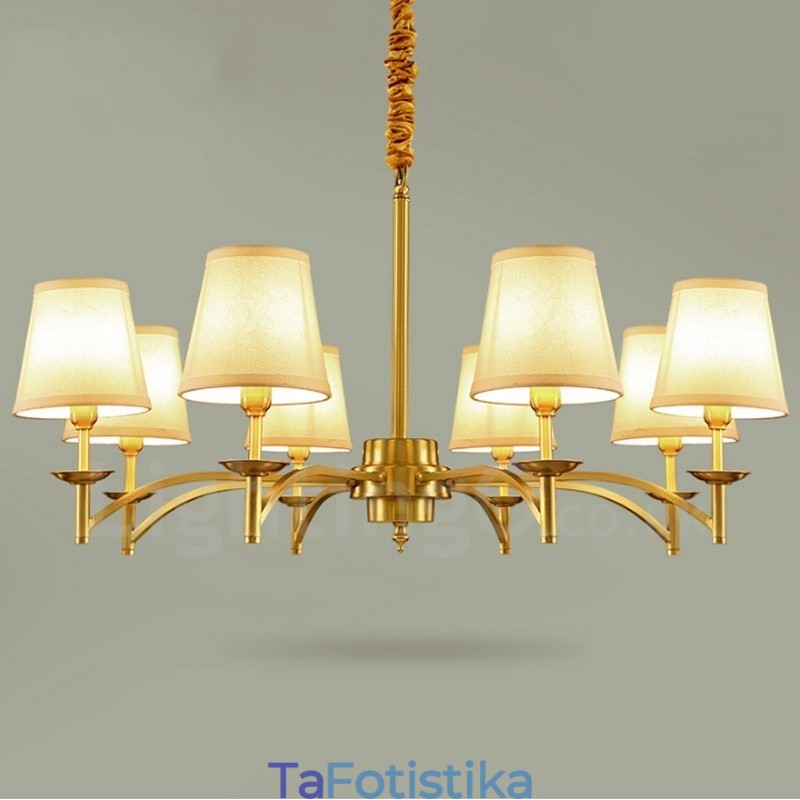 Ενσωματωμένος μεταλλικός πολυέλαιος 8 Light Rustic Lodge