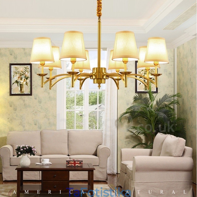 Ενσωματωμένος μεταλλικός πολυέλαιος 8 Light Rustic Lodge