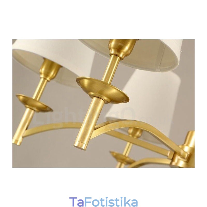 Ενσωματωμένος μεταλλικός πολυέλαιος 8 Light Rustic Lodge