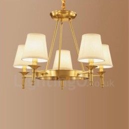 Ενσωματωμένος μεταλλικός πολυέλαιος 5 Light Rustic Lodge