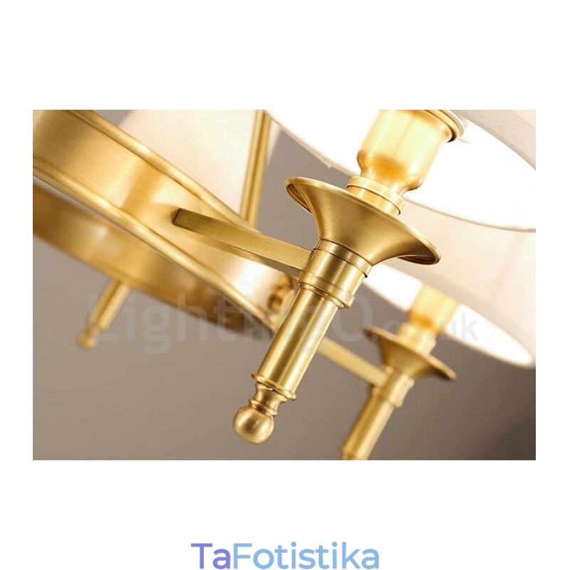 Ενσωματωμένος μεταλλικός πολυέλαιος 5 Light Rustic Lodge