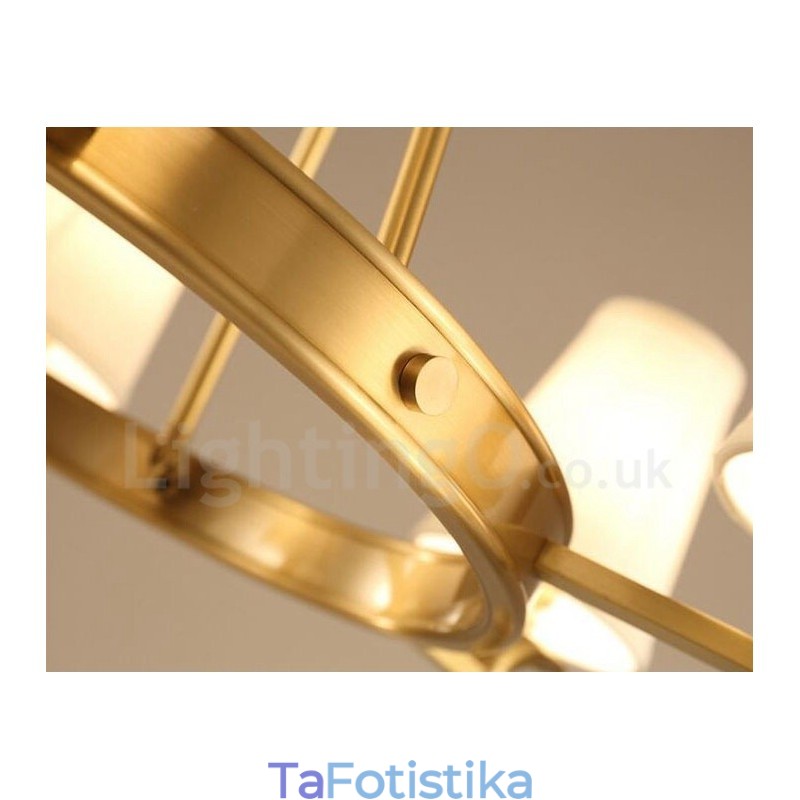 Ενσωματωμένος μεταλλικός πολυέλαιος 5 Light Rustic Lodge
