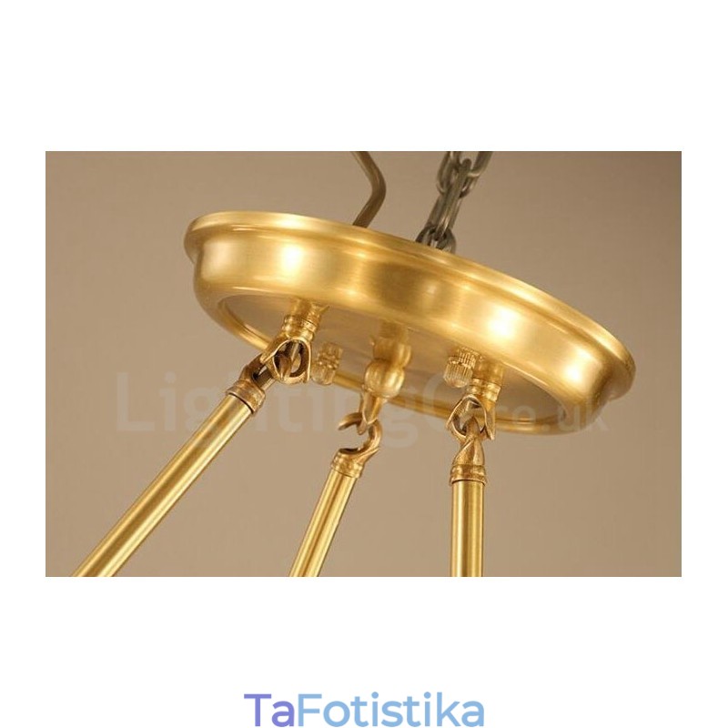 Ενσωματωμένος μεταλλικός πολυέλαιος 5 Light Rustic Lodge