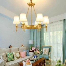 Ενσωματωμένος μεταλλικός πολυέλαιος 6 Light Rustic Lodge