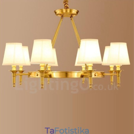 Ενσωματωμένος μεταλλικός πολυέλαιος 8 Light Rustic Lodge Ενσωματωμένος μεταλλικός πολυέλαιος 8 Light Rustic Lodge