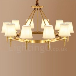 Ενσωματωμένος μεταλλικός πολυέλαιος 10 Light Rustic Lodge