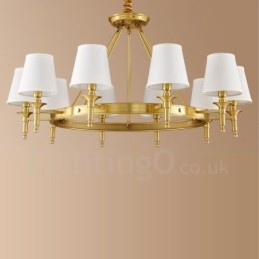 Ενσωματωμένος μεταλλικός πολυέλαιος 10 Light Rustic Lodge