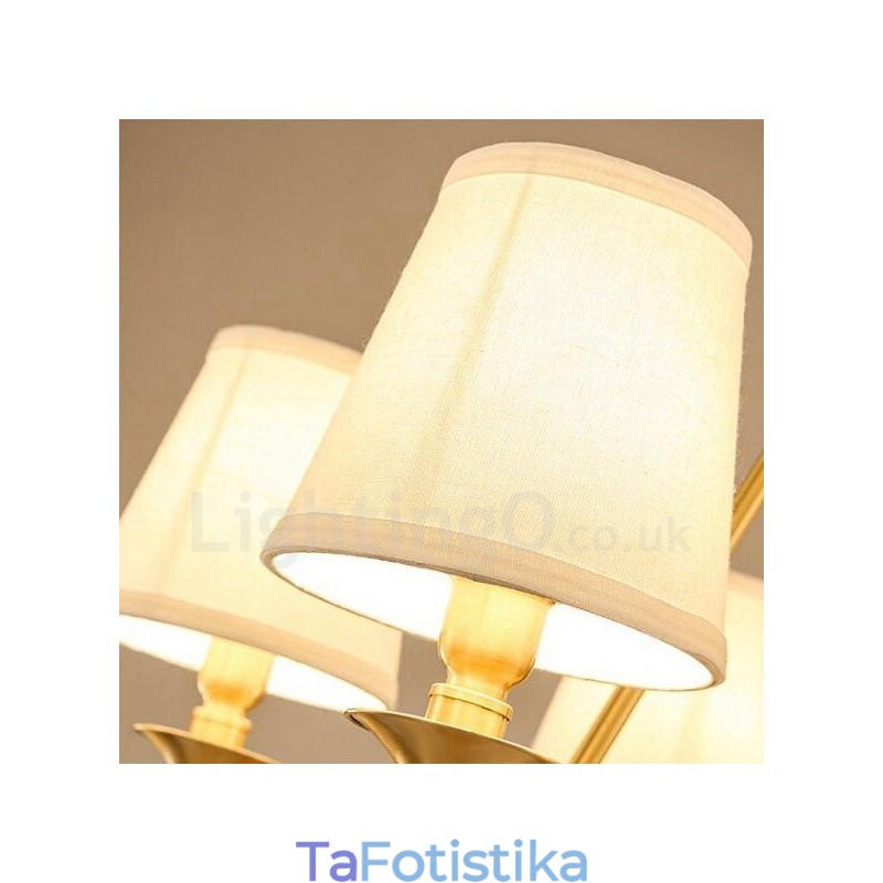 Ενσωματωμένος μεταλλικός πολυέλαιος 10 Light Rustic Lodge