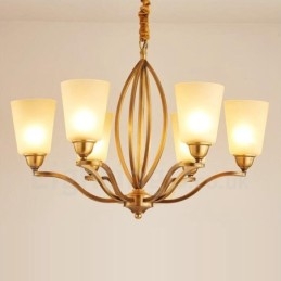 Ενσωματωμένος μεταλλικός πολυέλαιος 6 Light Rustic Lodge