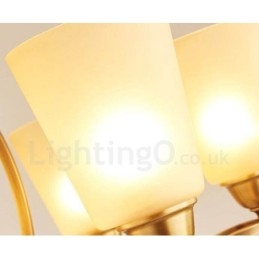 Ενσωματωμένος μεταλλικός πολυέλαιος 6 Light Rustic Lodge