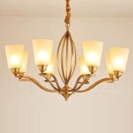 Ενσωματωμένος μεταλλικός πολυέλαιος 8 Light Rustic Lodge