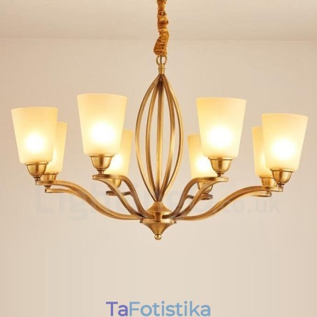 Ενσωματωμένος μεταλλικός πολυέλαιος 8 Light Rustic Lodge Ενσωματωμένος μεταλλικός πολυέλαιος 8 Light Rustic Lodge